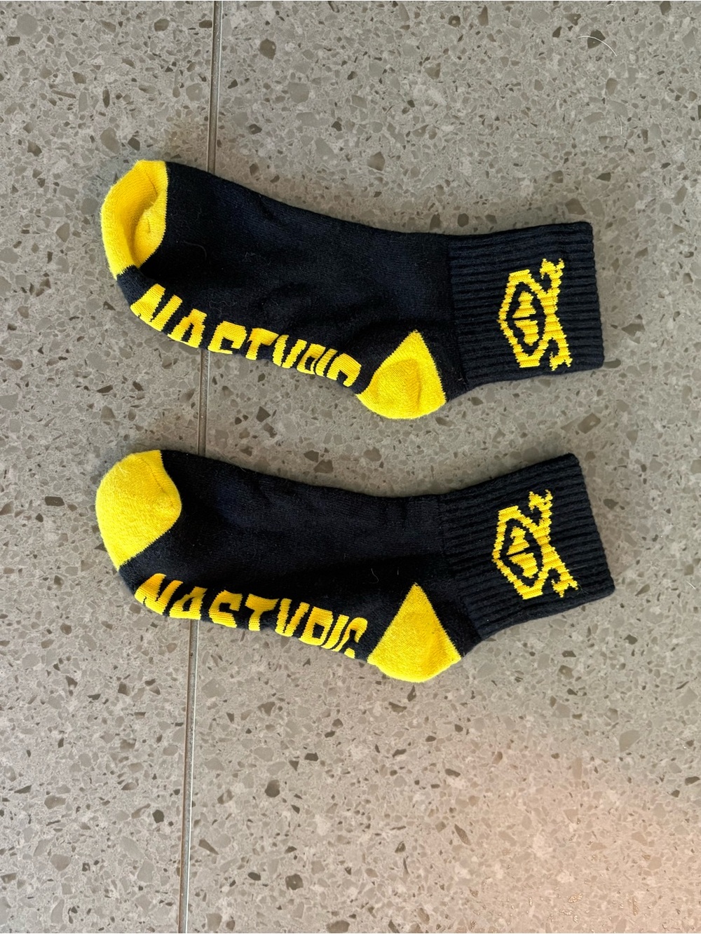 Nasty Pig - Black & Yellow Athletic Crew Socks (Small to Medium fit) - Picture 3 of 4